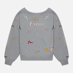 Женская толстовка Evisu All Over Seagull Embroidered