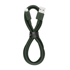 Кабель VLP Nylon Cable USB Type-C-Lighting 1.2 м, тёмно-зелёный
