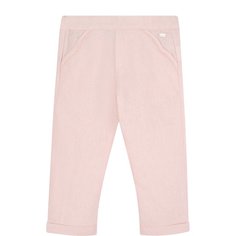 Брюки из льна и вискозы с отворотами Tartine Et Chocolat