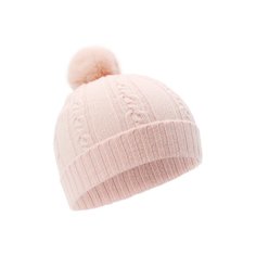 Кашемировая шапка с меховым помпоном Loro Piana