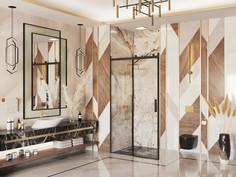 Душевая дверь 140 см Ambassador Benefit 19021203HB прозрачное