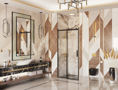 Душевая дверь 120 см Ambassador Benefit 19021201HB прозрачное