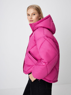 Базовая дутая куртка (розовый, L) Sela