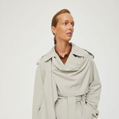 Плащ с драпировкой 12 STOREEZ