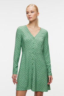 Платье мини с V-вырезом и застежкой на пуговицы Befree