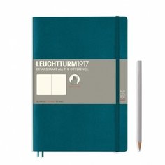 Блокнот Leuchtturm Composition, 61 лист, без линовки, зеленый океан, В5