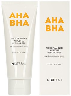 Отшелушивающий пилинг-гель NEXTBEAU с AHA/BHA кислотами для проблемной кожи, 100мл