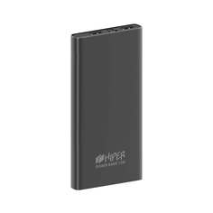 Внешний аккумулятор Hiper Metal10K 10000mAh 2.4A 2xUSB темно-серый (METAL 10K SPACE GRAY)