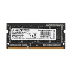 Память оперативная DDR3 AMD 4Gb 1600MHz pc-12800 SO-DIMM (R534G1601S1S-U) Rtl