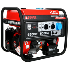 Бензиновый генератор Power с электростартером и ATS 6,5 кВт (A6500EA)
