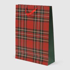 Пакет подарочный Mercury NY Tartan 26x13,5x32,6 см в ассортименте