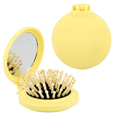 LADY PINK Расческа для волос с зеркалом с деревянными зубчиками
