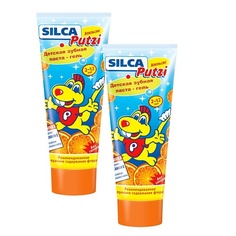 Зубная паста SILCAMED Гелевая детская зубная паста SILCA Putzi Апельсин 75