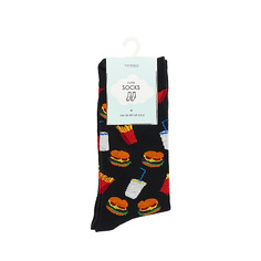 Носки и следки TWINKLE Носки модель Burger, цвет черный