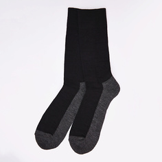 WOOL&COTTON Носки мужские термо Черно-серые Multifunctional