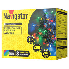 Гирлянды электрические гирлянда NAVIGATOR 11,5м 200LED мульти