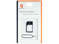 Переходник Gurdini MicroSIM to SIM Ubest C затычкой Black Класс А 110014