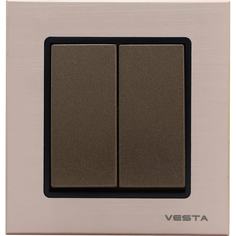Двухклавишный выключатель Vesta Electric