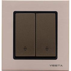Реверсивный двухклавишный выключатель Vesta Electric