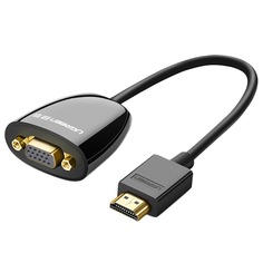 Кабель для компьютера Ugreen 40253 HDMI - VGA 0.25 м, чёрный