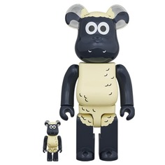 Фигура Bearbrick Medicom Toy Set Shaun (Shaun the Sheep) 400% and 100%