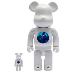 Фигура Bearbrick Medicom Toy Set Pil Public Image Ltd Chrome ed. 400% and 100%