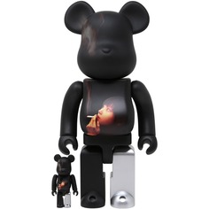 Фигура Bearbrick Medicom Toy Set Ideal Self Black Scandal Yohji Yamamoto x Suzume Uchida 400% and 100%