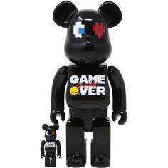 Фигура Bearbrick Medicom Toy Set Pac Man x Grafflex 9090 x S.H.I.P & Crew 400% and 100%