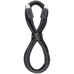 Кабель VLP Nylon Cable USB Type-C-Lightning 1.2 м, чёрный