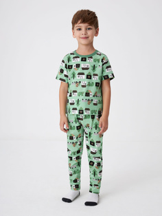 Пижама с принтом для мальчиков (принт, 92-98) Sela