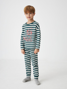 Пижама в полоску для мальчиков (принт, 104-110) Sela