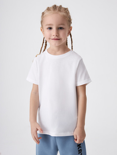 Базовая белая футболка для мальчиков (белый, 92) Sela