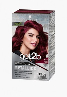 Краска для волос Got2B METALLICS, тон M68 Темный рубин, 142,5 мл