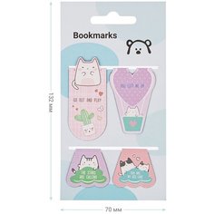 Закладки магнитные для книг Meshu Say Meow, 4 шт, 70 х 132 мм
