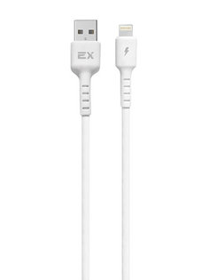 Кабель Exployd Flow USB - Lightning 3A 1m Silicone White EX-K-1262