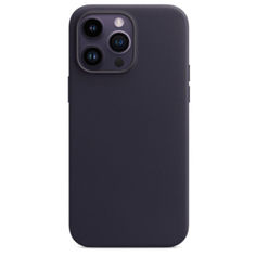 Чехол защитный Red Line для iPhone 14 Pro Max, для MagSafe, кожаный, темно-синий