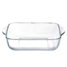 Форма для запекания стекло, 22х25.6 см, 1.95 л, прямоугольная, Borcam, 59034