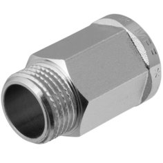 Удлинитель сантехнический, 1/2, никель, латунь, внутренняя/наружная, 30 мм, шестигранный, MPF, ИС.071981