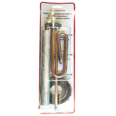Комплектующие для водонагревателей электрических тэн для водонагревателя ARISTON 2000 Вт тип RCF с анодом и прокладкой