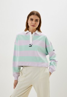 Поло PUMA SWxP Striped Longsleeve Polo TR