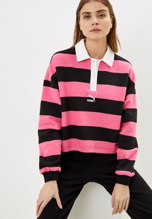 Поло PUMA SWxP Striped Longsleeve Polo TR