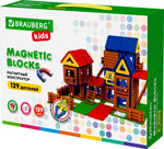 Конструктор магнитный Brauberg KIDS MAGNETIC BUILD BLOCKS-129 Построй дом 663850