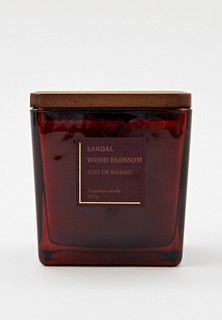 Свеча ароматическая Sofi De Marko Sandalwood Blossom, 10x9x9 см