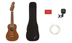 Seaside Soprano Uke Pack, Nat Fender