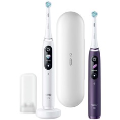 Электрическая зубная щетка Braun Oral-B iO8 Duo White/Violet