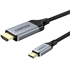 Кабель для компьютера Choetech CH0021 USB Type-C-HDMI 2 м, серый/чёрный