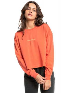 Оверсайз Лонгслив Из Органического Хлопка QUIKSILVER Womens Oversized Crop Nkn0