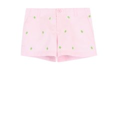 Хлопковые мини-шорты с вышивкой Polo Ralph Lauren