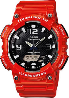 Японские наручные мужские часы Casio AQ-S810WC-4A. Коллекция Ana-Digi