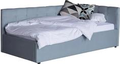 Односпальная кровать-тахта Bonna 900, П/М, ткань, Серый Bravo